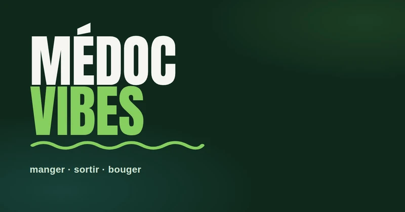 Identité visuelle Médoc Vibes : manger, sortir, bouger